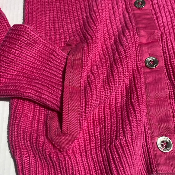 Ralph Lauren Pink Ribbed Knit Cardigan Sweater - Picture 4 of 11
